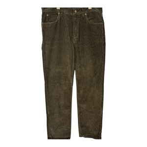 J. Crew Men's 100% Cotton Olive Green Corduroy Pants